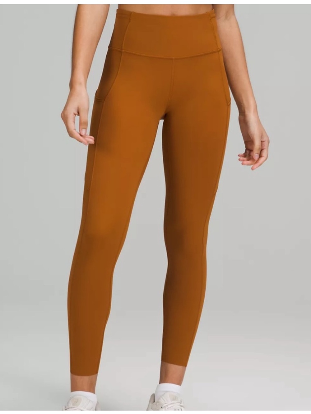 NWT Lululemon Fast and Free HR Tight 25" Leggings Butternut Brown | 12